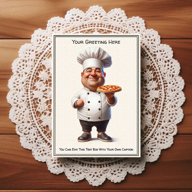 Customizable Any Occasion Cooking / Chef Postcard (Creator Uploaded)