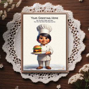Customizable Any Occasion Cooking / Chef Postcard