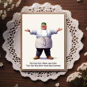 Customizable Any Occasion Cooking / Chef Postcard
