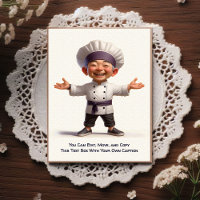 Customizable Any Occasion Cooking / Chef Postcard