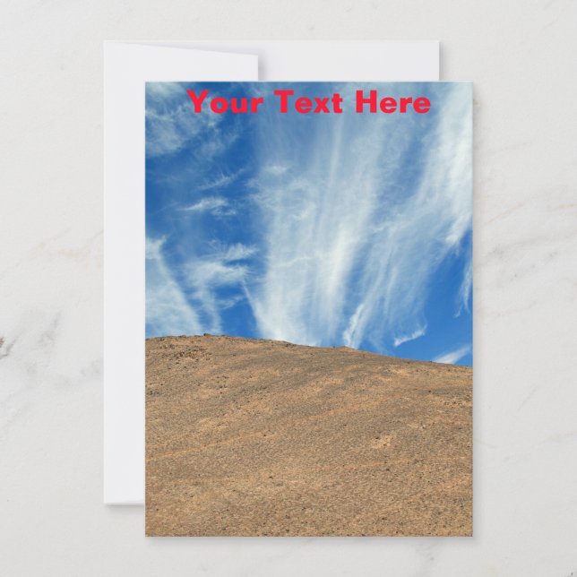 Customizable Atacama Desert, Chile card (Front)