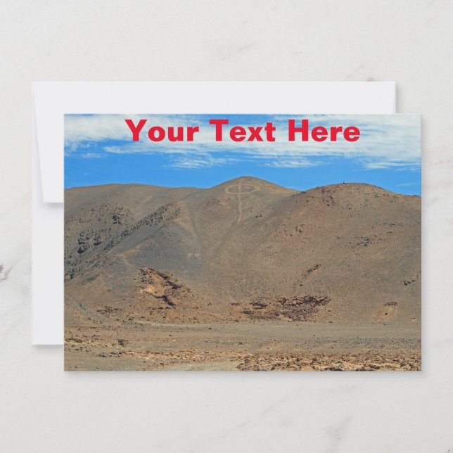 Customizable Atacama geoglyphs, Chile card (Front)
