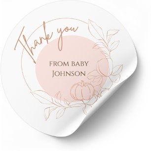 Customizable Baby Thank You Stickers