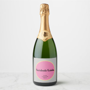 CUSTOMIZABLE Bachelorette Bubbles Sparkling Wine Label