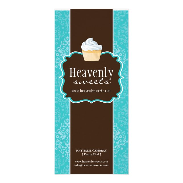 Customizable Bakery Price List Rack Card (Front)