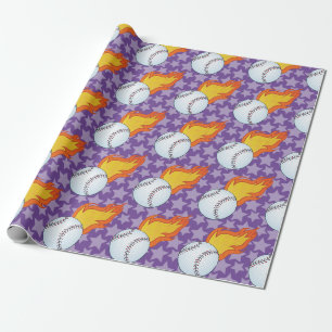 Customizable Baseball or Softball Wrapping Paper