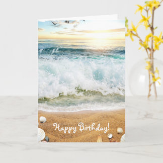 CUSTOMIZABLE BEACH DAY BIRTHDAY CARD