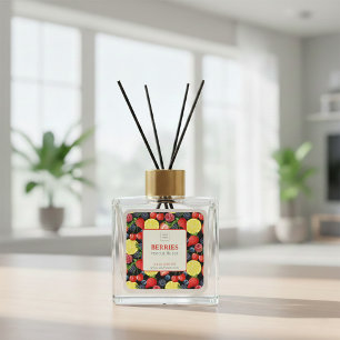 Customizable Berries Reed Diffuser Label