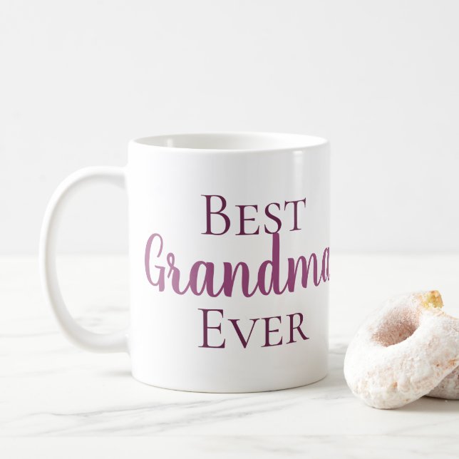 CUSTOMIZABLE Best Grandparent Ever Coffee Mug (With Donut)