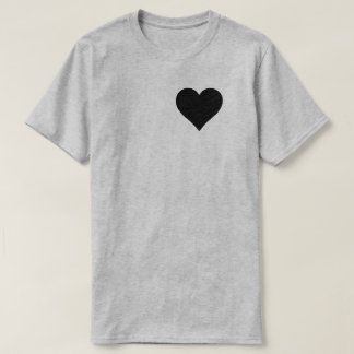 CUSTOMIZABLE BLACK HEART T-Shirt