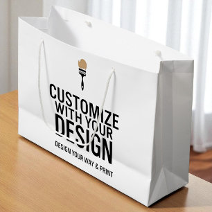 Customizable Blank 12x9" Business Company Large Gift Bag