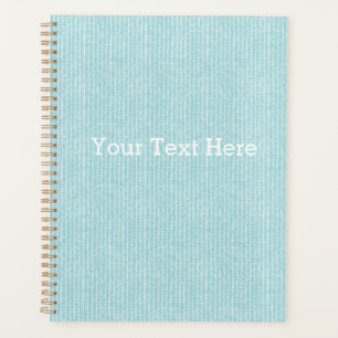Customizable Blue Knit Inspired  Planner