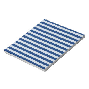 Customizable Blue Stripes Notepad