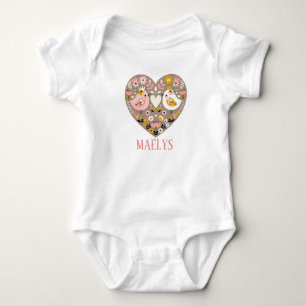 Customizable body for é bé girl baby bodysuit