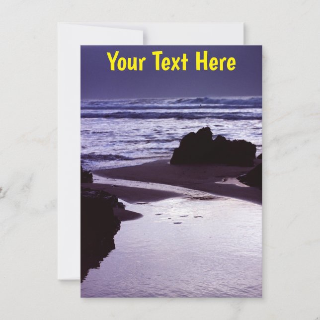 Customizable Boobys Bay, Cornwall Card (Front)