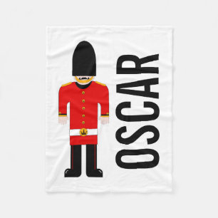 Customizable British Soldier Fleece Blanket