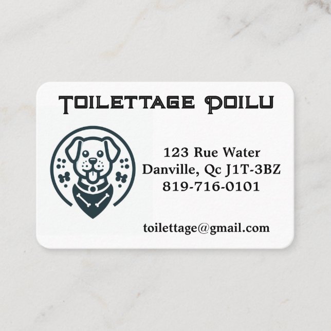 Customizable Business Card (Front)