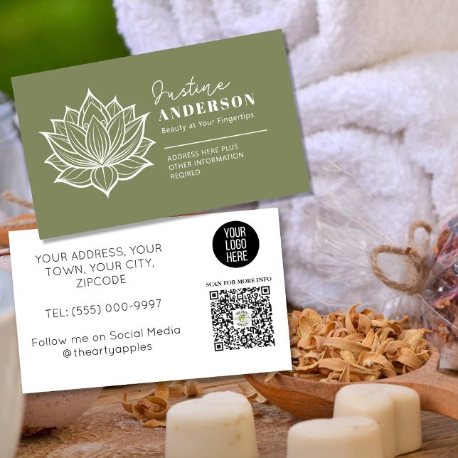 Customizable Business Card –Beauticians & Skincare (Creator Uploaded)