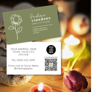 Customizable Business Card –Beauticians & Skincare