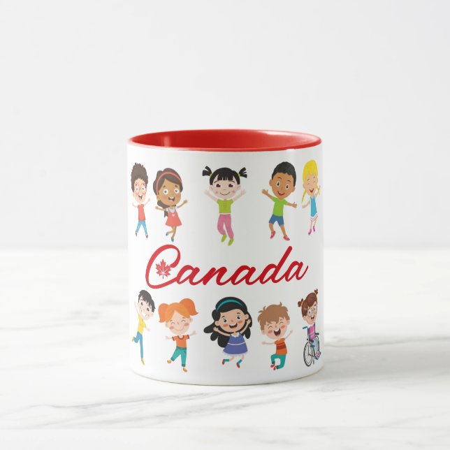 Customizable Canada diversity inclusion Mug (Center)