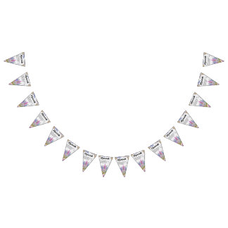 Customizable Celebration Bunting Banner Flags with