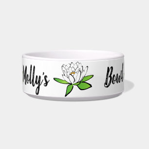 Customizable Ceramic Pet Bowl. Change the name Bowl