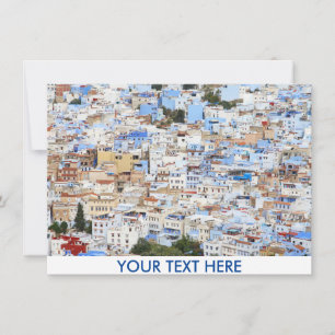 Customizable Chefchaouen, Morocco card