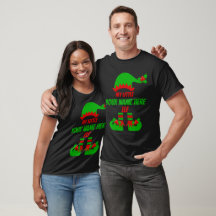 Customizable Christmas Elf Family Matching Holiday