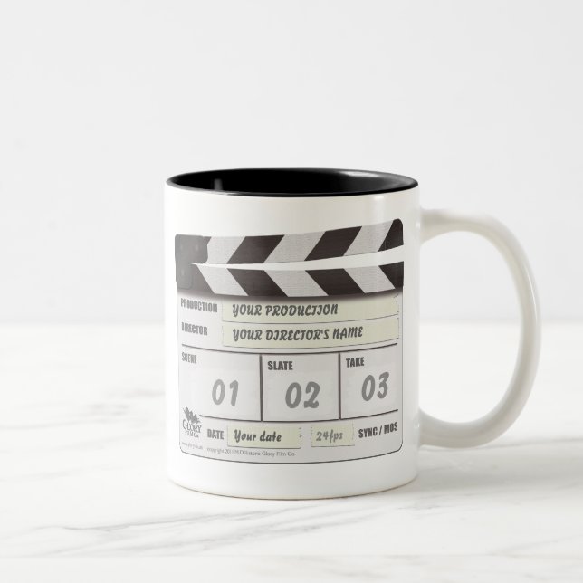 Customizable Clapperboard Mug (Right)