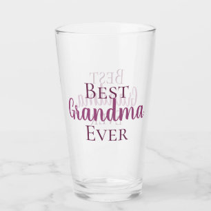 CUSTOMIZABLE Cute Best Grandma Ever Glass