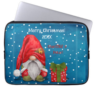 Customizable Cute Father Christmas Laptop Sleeve