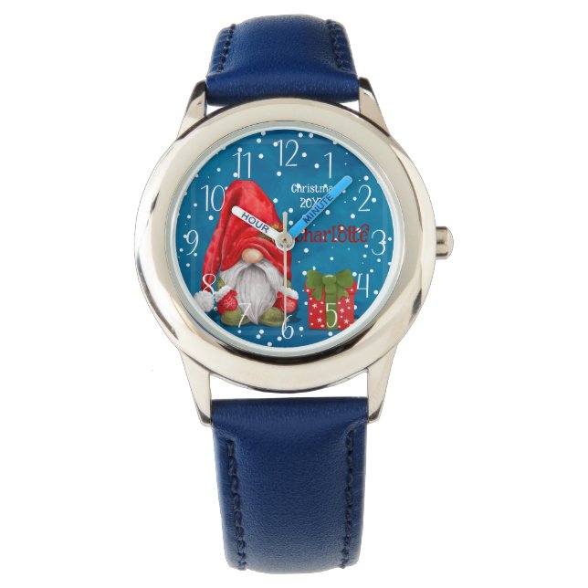 Customizable Cute Father Christmas  Watch (Front)