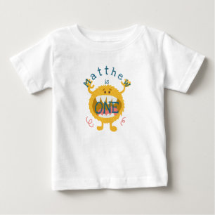 Customizable Cute Yellow Monster Baby T-Shirt