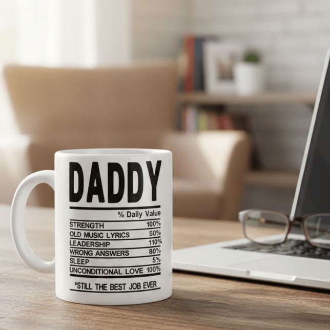Customizable Daddy Nutritional Facts Mug Personali (Creator Uploaded)