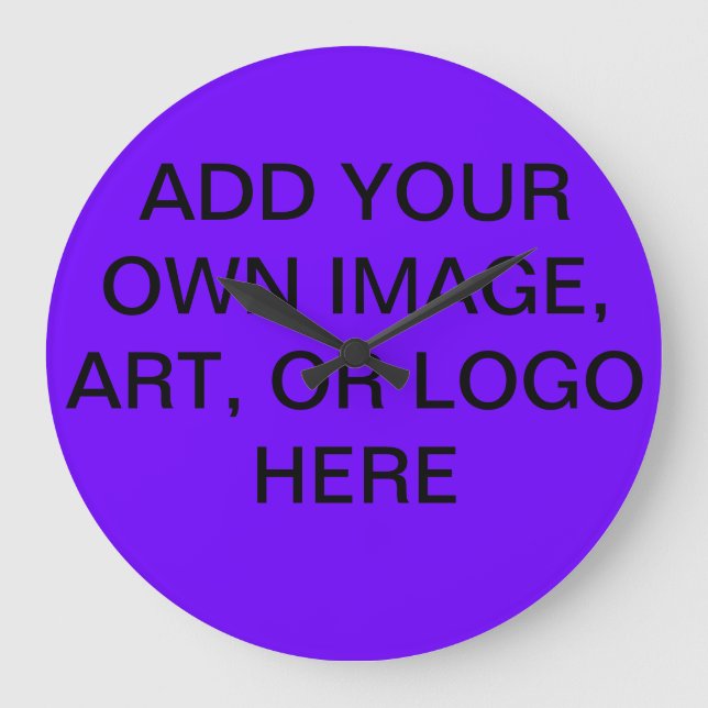 CUSTOMIZABLE DESIGNER CLOCK - ADD YOUR OWN IMAGES (Front)