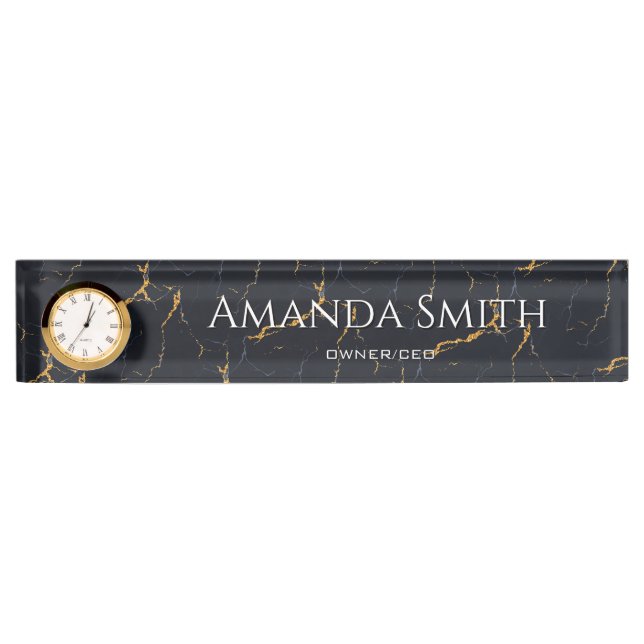 Customizable Desk Name Plate- OFFICE Nameplate (Front)