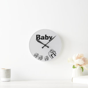 Customizable double-sided elephant Acrylic Clock