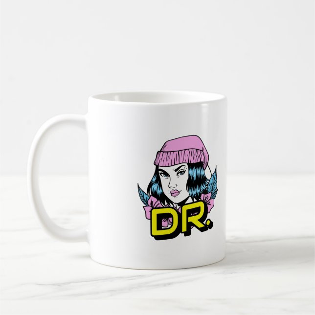 Customizable Dr. PhD Doctor Graduation Gift Coffee Mug (Left)