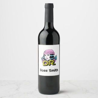 Customizable Dr. PhD Doctor Graduation Gift Wine Label
