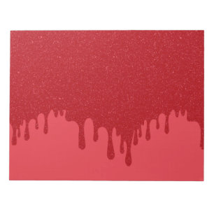 Customizable Dripping Tomato Red Notepad