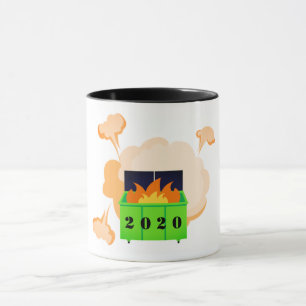 Customizable dumpster fire 2020 mug