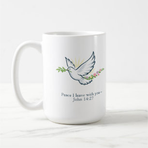 Customizable Easter Dove Mug with Olive Branch