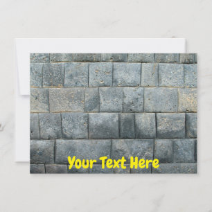 Customizable Ecuador Inca wall card