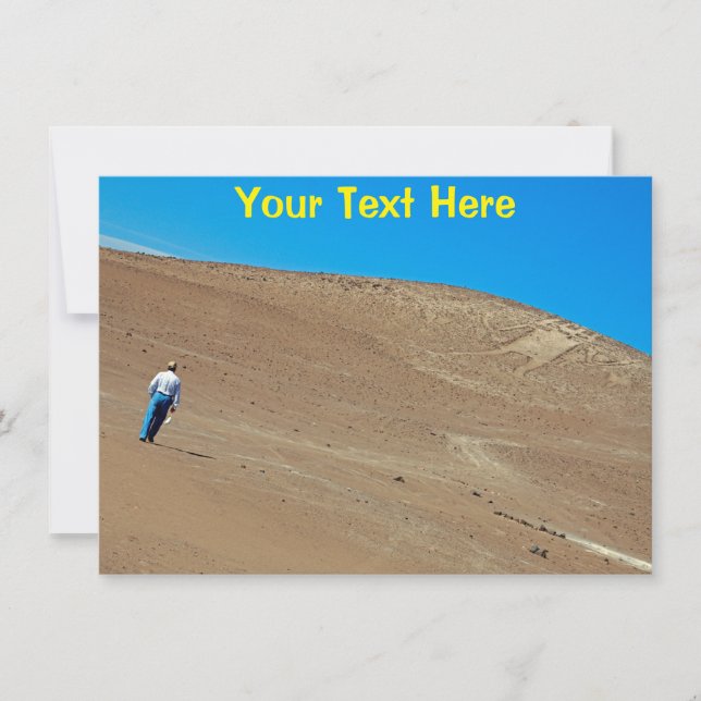 Customizable El Gigante geoglyph, Chile card (Front)