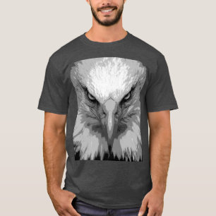 Customizable Elegant Eagle Face Men's Template T-Shirt
