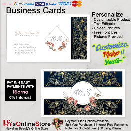 Customizable Elegant Floral Template 13 Business Card