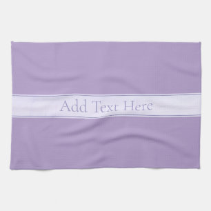 Customizable Elegant Light Lavender Purple Tea Towel
