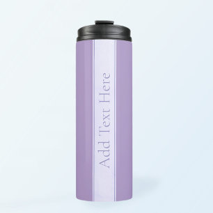 Customizable Elegant Light Lavender Purple Thermal Tumbler