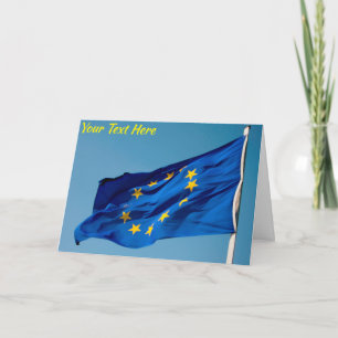 Customizable EU flag Card