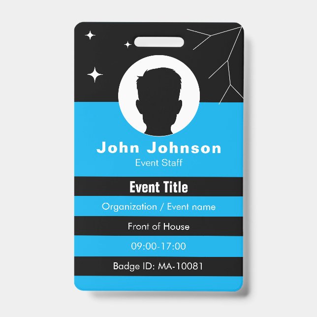 Customizable event badge ID (Front)